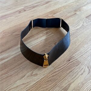 Black zipper detail belt Suzi Roher size L